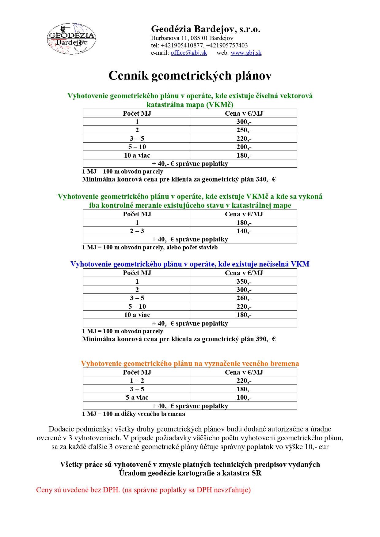 Vyhotovenie geometrického plánu 7