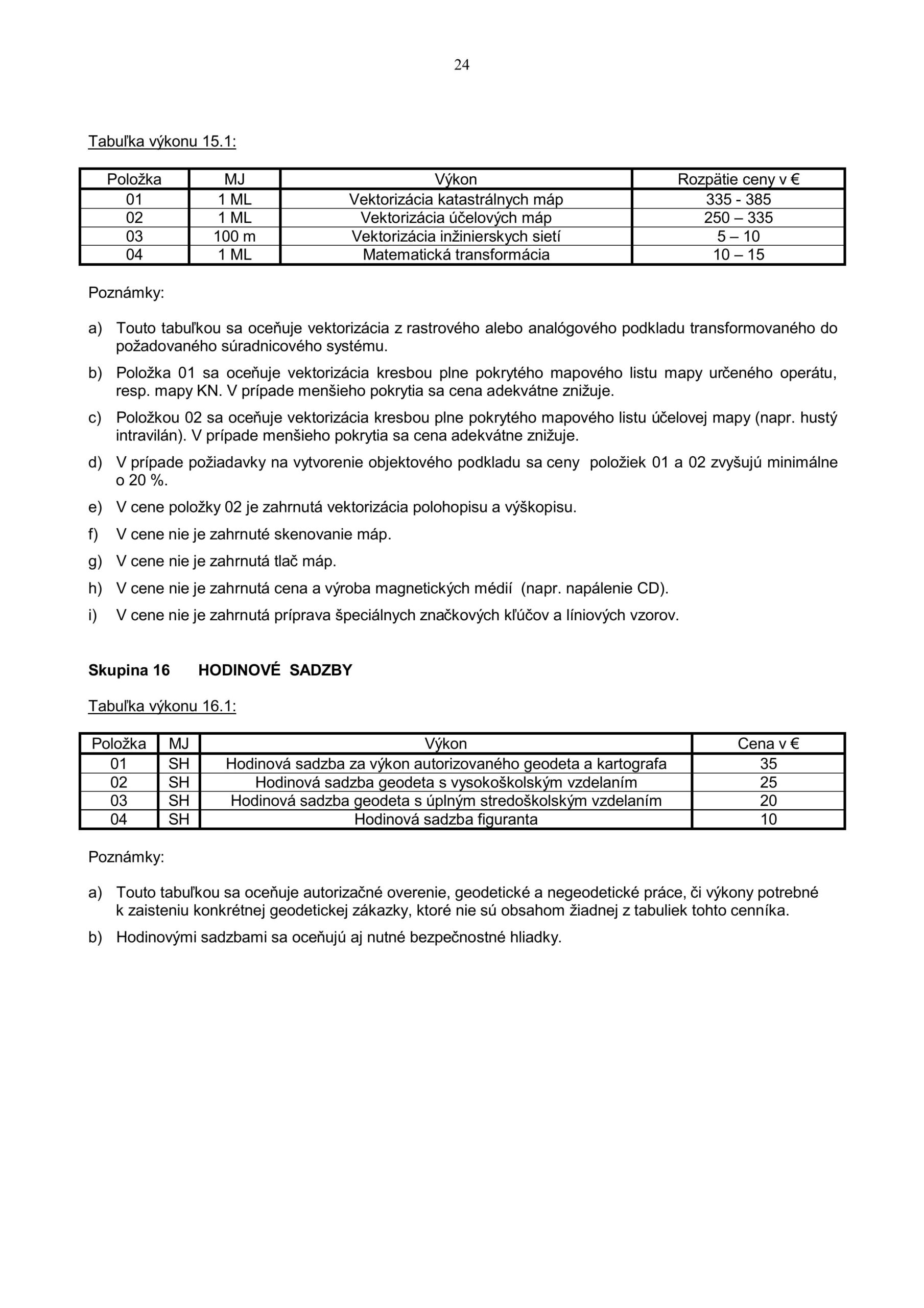 Geodetické a kartografické práce 99