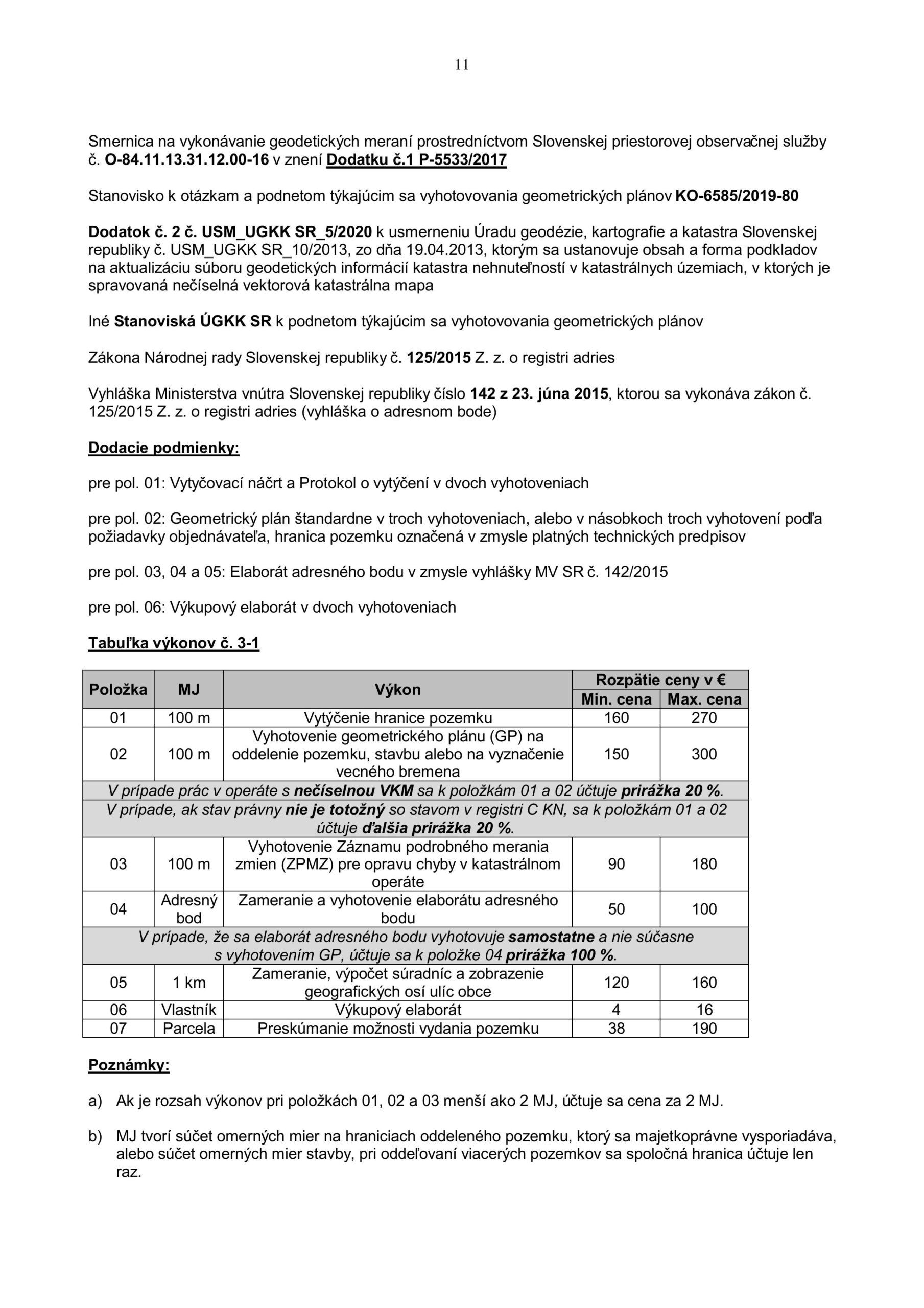 Geodetické a kartografické práce 73