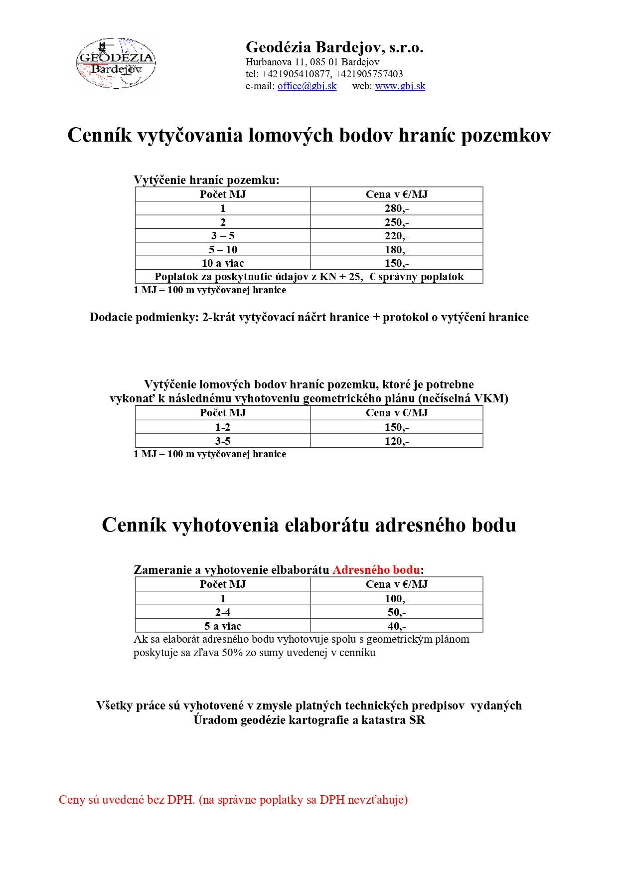 Vytyčovanie lomových bodov pozemku 7